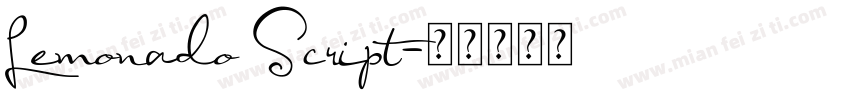 Lemonado Script字体转换